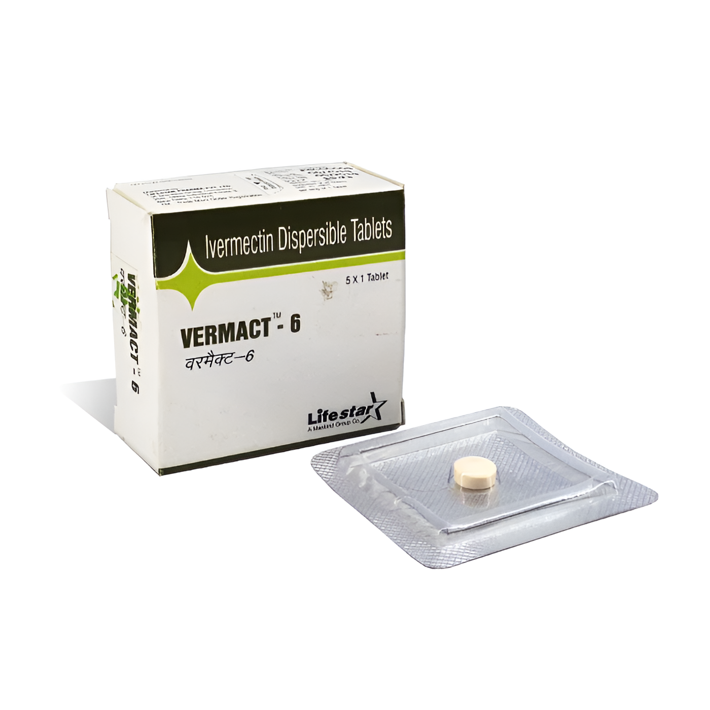 Vermact 6mg  Tablets (Ivermectin)